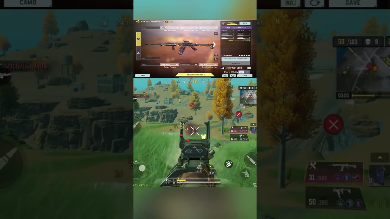 BEST ASM10 GUNSMITH CODM BR | CODM BR GAMEPLAY