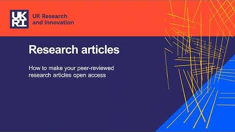 Overview of the new UKRI Open Access Policy 2022