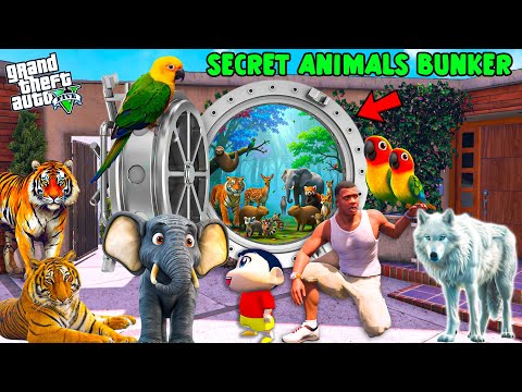 Franklin & Shinchan Found Secret Animals Portal Inside Franklin House in GTA 5