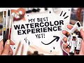 This is What Happens When I&#39;m INTENTIONAL with WATERCOLORS! | ArtSnacks Mystery Unboxing