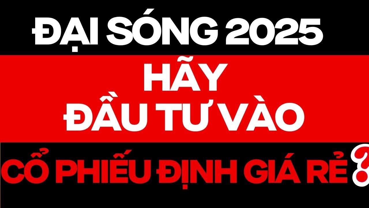 ĐẠI SÓNG CHỨNG KHOÁN 2025: HÃY ĐẦU TƯ CỔ PHIẾU ĐỊNH GIÁ RẺ ?? | ĐẦU TƯ CHỨNG KHOÁN