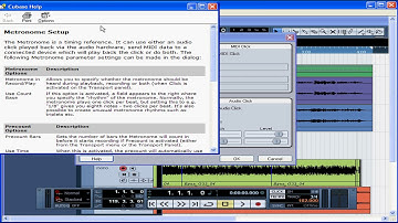 28 Cubase 4 video tutorial course Click Track