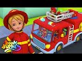 Roues sur le camion de pompiers | Dessins animés | Kids Tv Française | Poèmes pour enfants