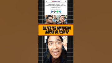 silfester matutina kapan mundur dari komisaris? #prabowo #gibran #jokowi #silfester #erickthohir
