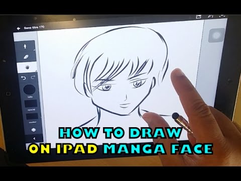 How To Draw On Ipad A Manga Face Male Comment Dessiner Un Manga Sur Ipad