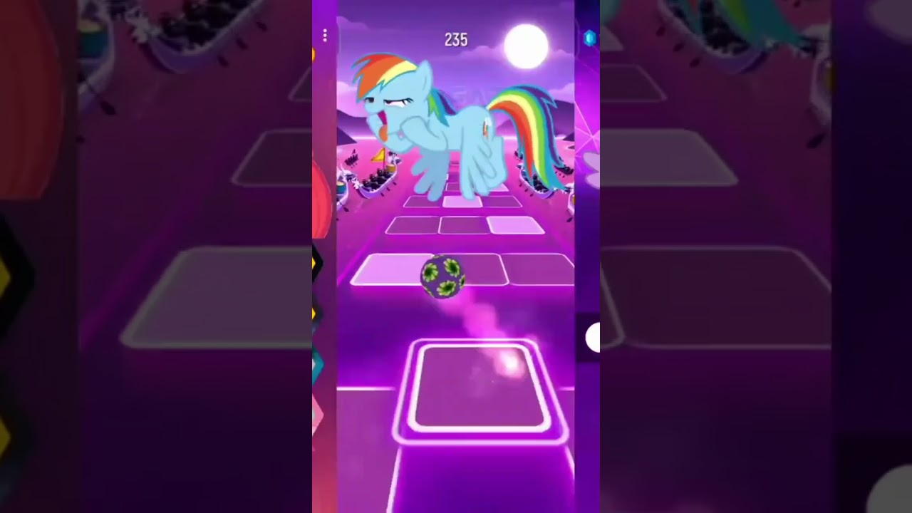 my little pony rainbow dash tiles hop EDM rush short viral 