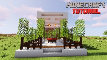 Minecraft: How to make a Large Modern Gazebo (Tutorial)