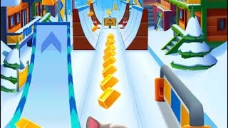 Talking tom gold run ⛄ iOS,Android Gameplay Part-19 screenshot 4
