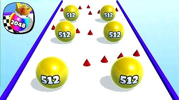 Ball Merge 2048 - All Levels Ball Gameplay Android, iOS ( Level 5947 - 5957 )