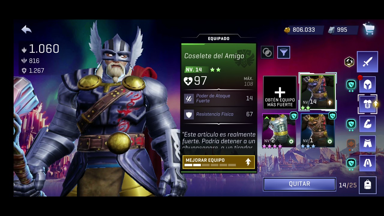 Thor 750 BR! Defender tier! | Marvel Realm Of Champions