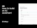 Build an AI assistant in minutes with Telnyx