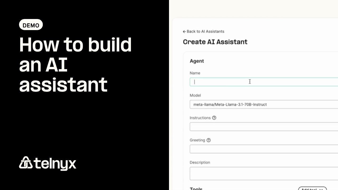 Build an AI assistant in minutes with Telnyx