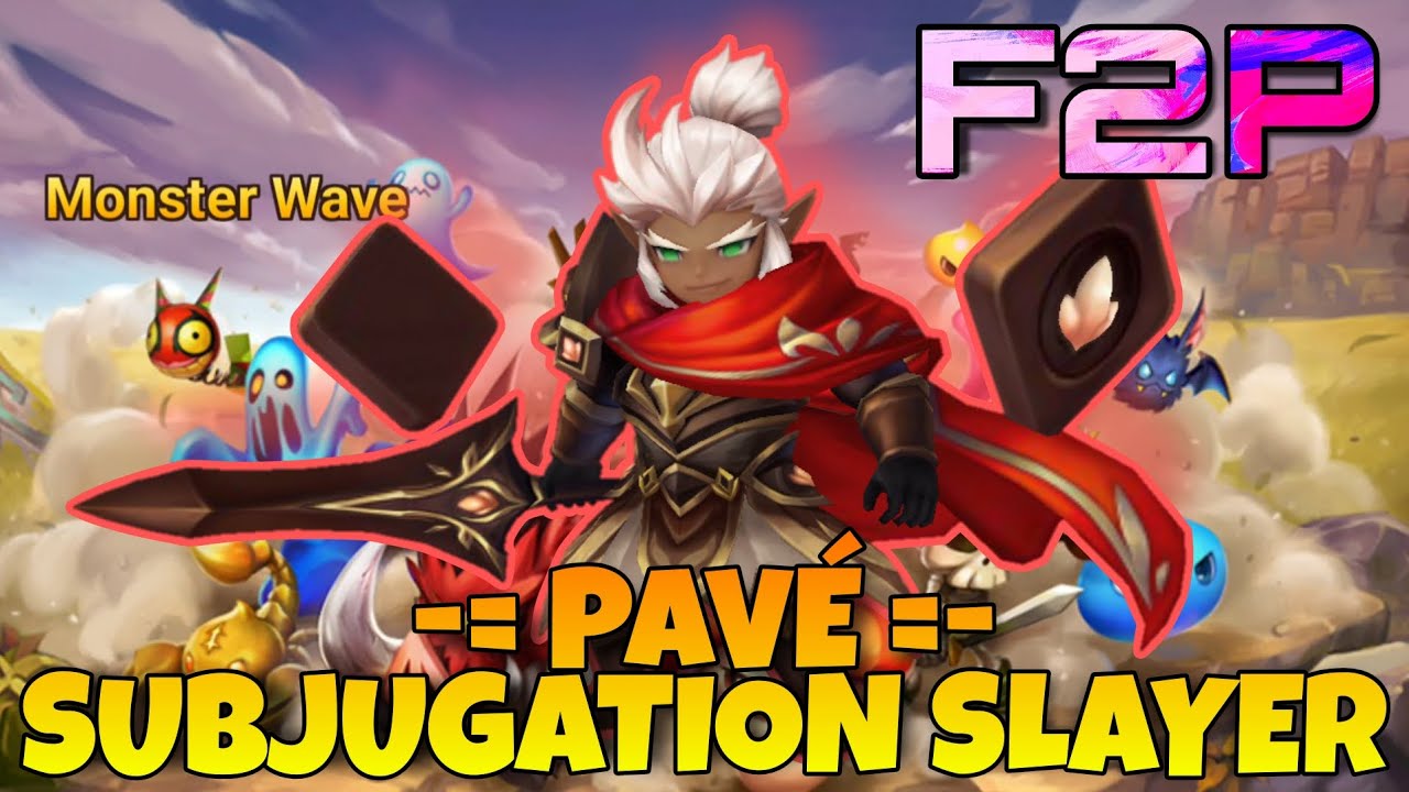 PAVE !!! THE MONSTER SUBJUGATION SLAYER !!! NO HOMUNCULUS WATER SUMMONERS WAR