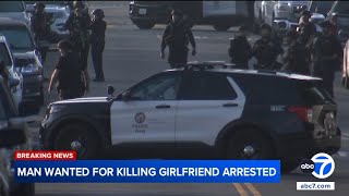 Woman stabbed to death at her Sylmar home, suspect in custody after manhunt, LAPD says Information