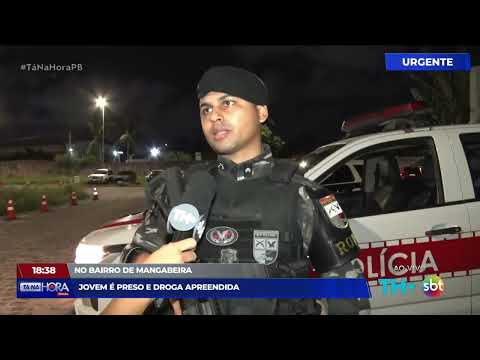 Jovem é preso com drogas em Mangabeira - Tá Na Hora PB - 20 03 26