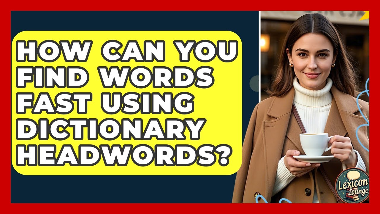 How Can You Find Words Fast Using Dictionary Headwords? - Lexicon Lounge