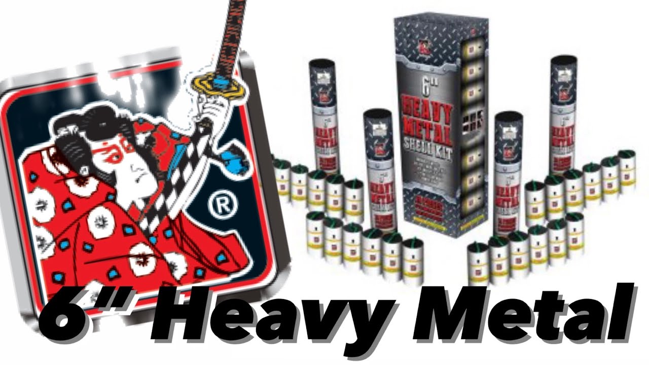 Heavy Metal 6” canisters (Shogun) Bangers, Rings, Tails and