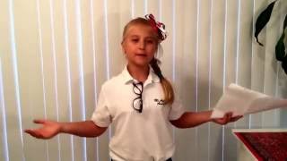 Sophia's Winning Speech for 3rd Grade Class Representative! A Must-watch!