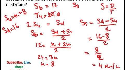 DI Concepts based on speed, time, distance | boat stream | Class 3 | in English