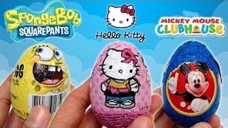 Sürpriz Yumurta Açma - Kinder Surprise, Kinder Nina, Sünger Bob, Marvel