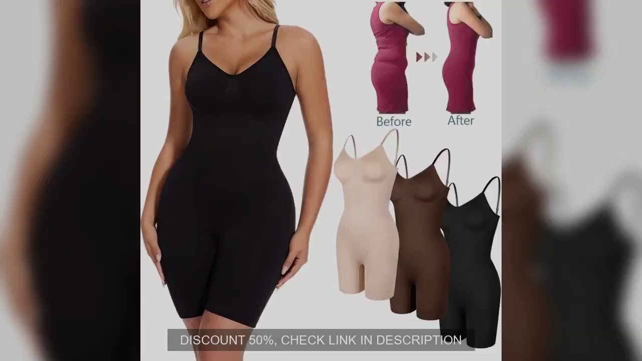 Tummy Control Bodysuit Shapewear Women Tank Top Seamless Full Body Shaper Anti Chafing Short Slimmin