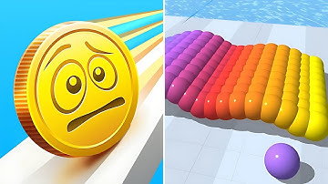 SATISFYING GAMES || Coin Rush Vs Canvas Run🟣🔴🟢Walkthrough TikTok Gameplay NR3