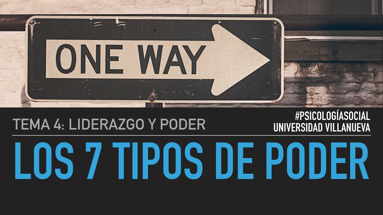Liderazgo: Los 7 tipos de poder - YouTube
