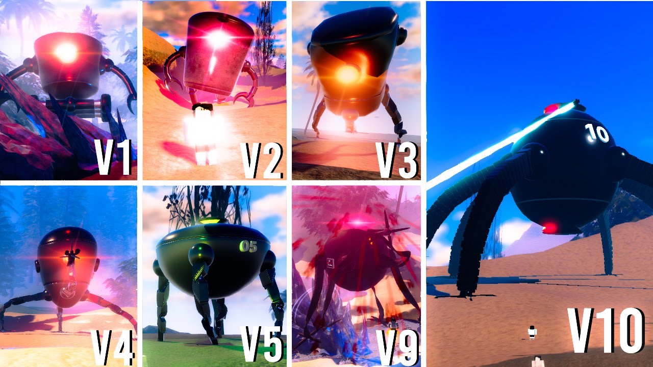 All Omnidroids Fight V X1-V X10 Atmosphere Update - Omnidroids Test - Roblox