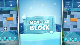 Move Ice Block is a sliding block puzzle game. Unlock the red block. screenshot 5
