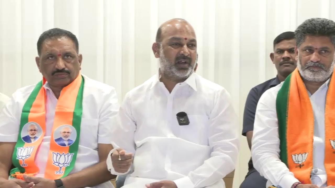 Live : Addressing the media in Karimnagar