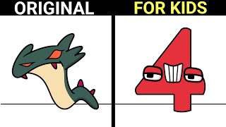 4 But Something Is Weird Number Lore X Alphabet Lore Drawing