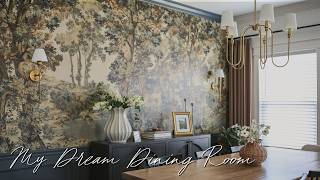 A Vintage-Inspired Moody Dining Room Makeover