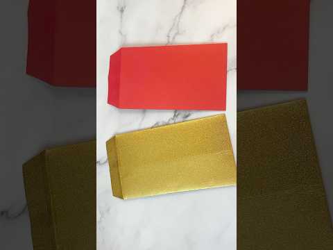 DIY信封 簡單摺直式信封的方法 紅包袋 紙袋 摺紙 愉樂生活 origami 折り紙