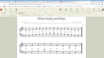 Sight-Reading in Minor with i Chord Skips