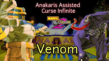 Marvel vs Capcom 2 (MVC2): Anakaris Assisted Curse Infinite (Loop) w/ Venom - Curse#38