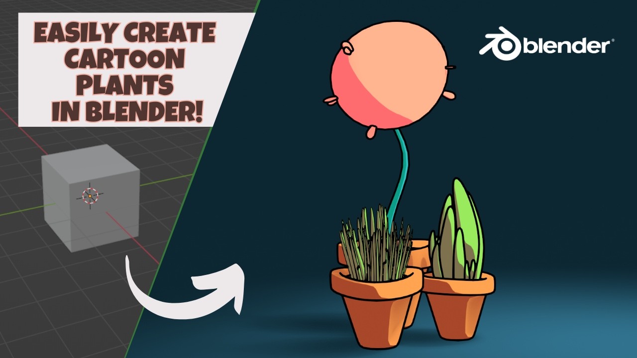 How to Make Cartoon 3D Plants in Blender with NPR Toon Shading