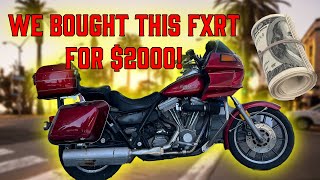 My New $2000 1989 Harley FXRT!!