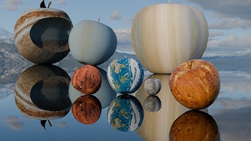 Apple planet bouncing | Solar System Planet Size Comparison 3D