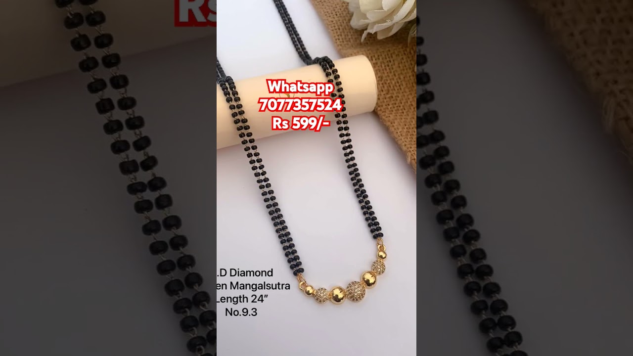 Onegram gold plated dailyuse jwellery //Ad diamond daily use Mangal Sutra Best quality best prices