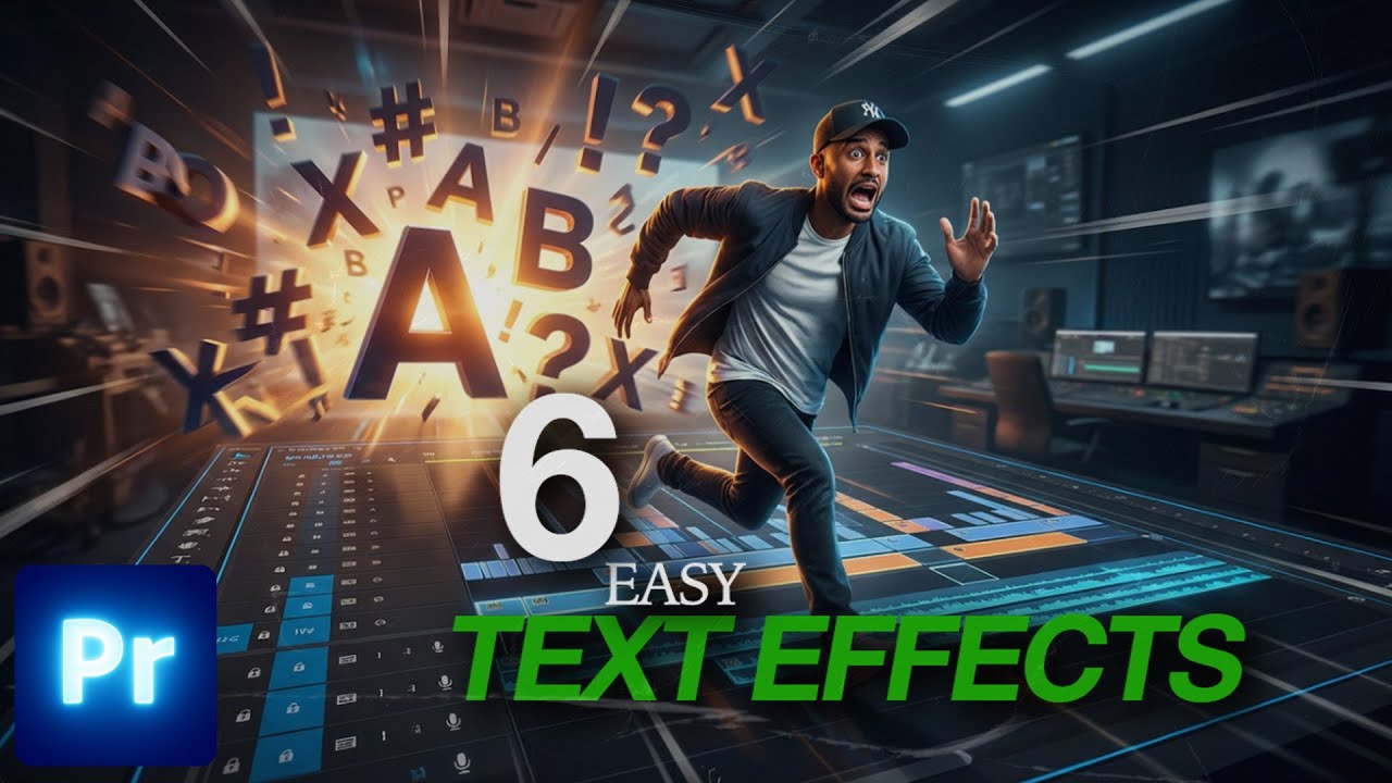 6 Clean Text Effects in Premiere Pro (Without Plugins) - YouTube