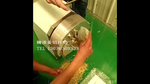 ginger cutting machine