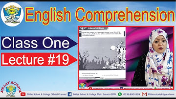 English Comprehension | Class 1 | Unit # 6 | Workbook Page # 28, 29 | Lecture 19 |Millat Schools Grw
