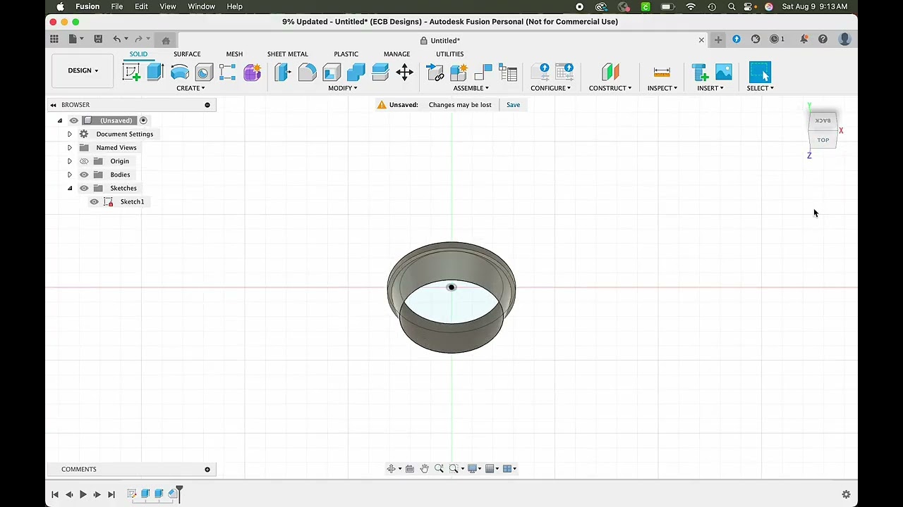 sharp edge cutter fusion360