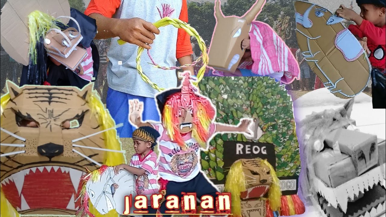 alat - alat jaranan dari kardus bekas