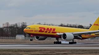DHL Boeing 777F Heavy Freighter Landing from Toronto 🇨🇦 | Frankfurt Airport