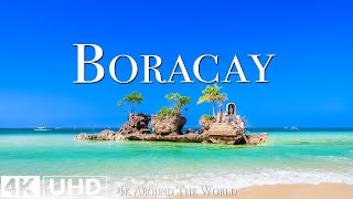 Flying Over Boracay Philippines 4K  Calming Music With Spectacular Natural Landscape For Relaxation