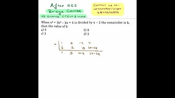 Synthetic Division | After SEE Math | After SEE Bridge Course | CTEVT Entrance Preparation