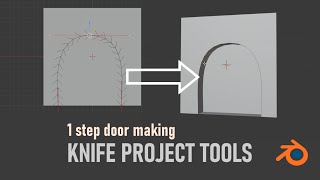 Blender Tutorial: KNIFE PROJECT, 1 STEP DOOR MAKING