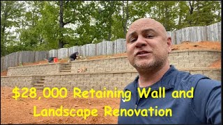 How To Install A Belgard Anchor Diamond Retaining Wall (Atlanta, GA)
