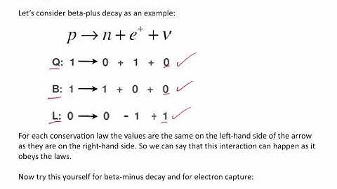 Particle Physics & Quantum Phenomena - Section 9 - Conservation Laws